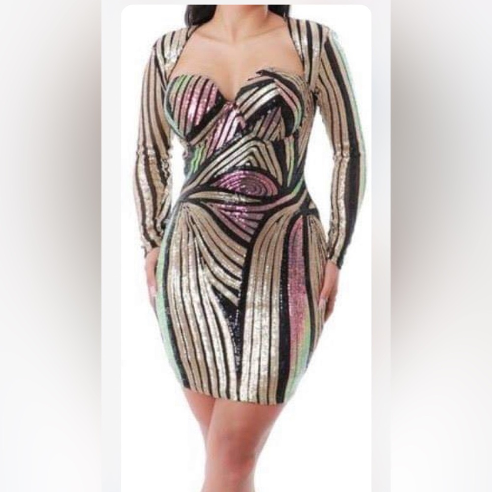 Boutique sequin dress medium